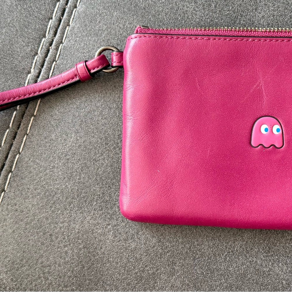 Coach Pinky Pac-Man wristlet